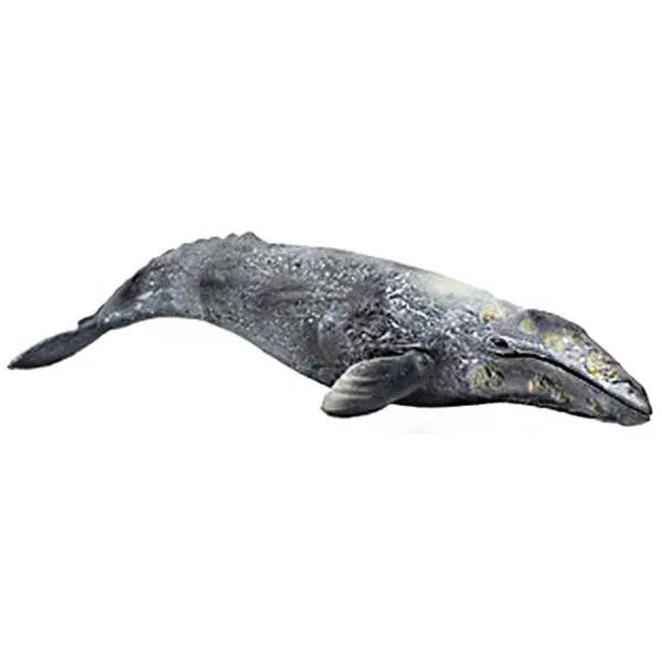 3D Gray Whale Resin Inclusion | Miniature Figurine Embellishment for Resin Jewelry Making | Resin Craft Supplies (1 piece / 12mm x 33mm)