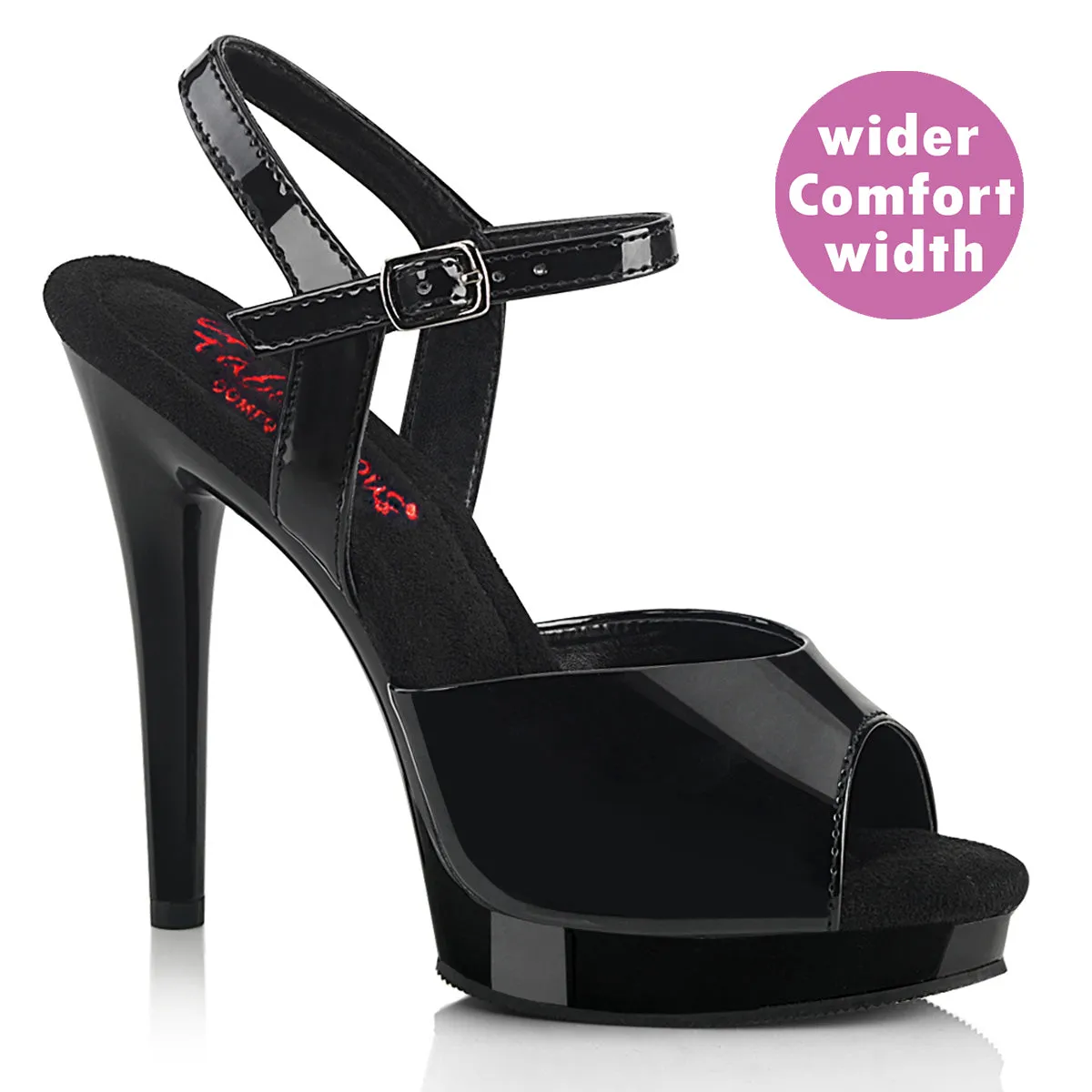 5 Inch Heel GLORY-509 Black Patent