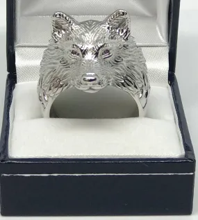 925 sterling silver wolf ring!