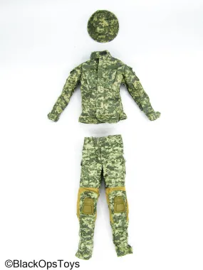 ACU Camo Combat Uniform Set w/Boonie Hat