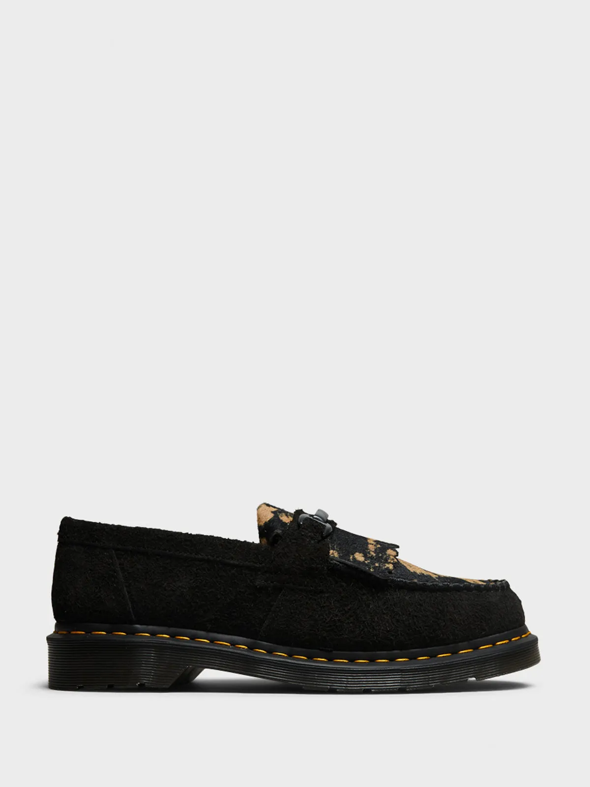 Adrian Snaffle Hair-On Loafers in Black and Beige