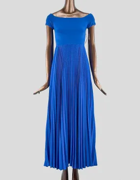 Alice   Olivia Blue Pleated Gown w/ Tags - 0 US