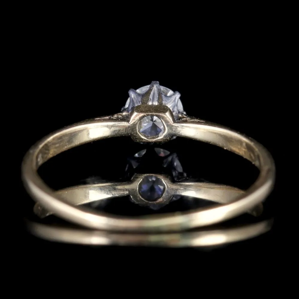 Antique Edwardian Diamond Solitaire Ring Circa 1901