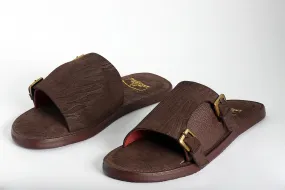 Baffour Brown Slippers in new design