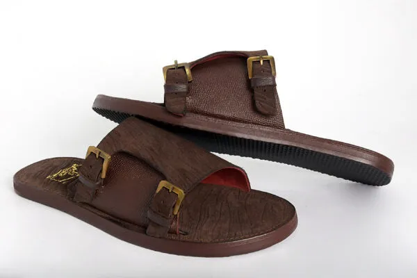 Baffour Brown Slippers in new design