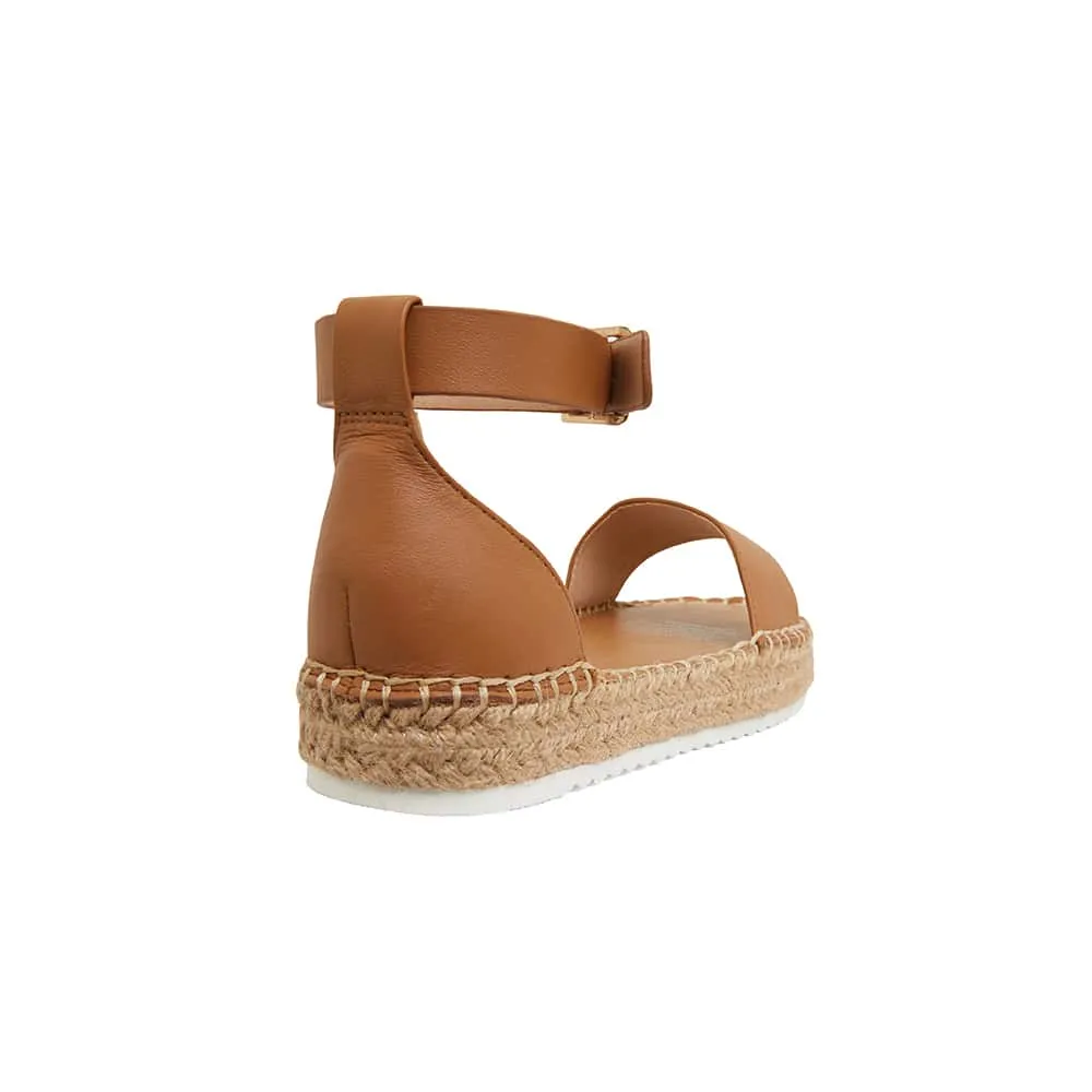 Ballad Espadrille in Tan Leather