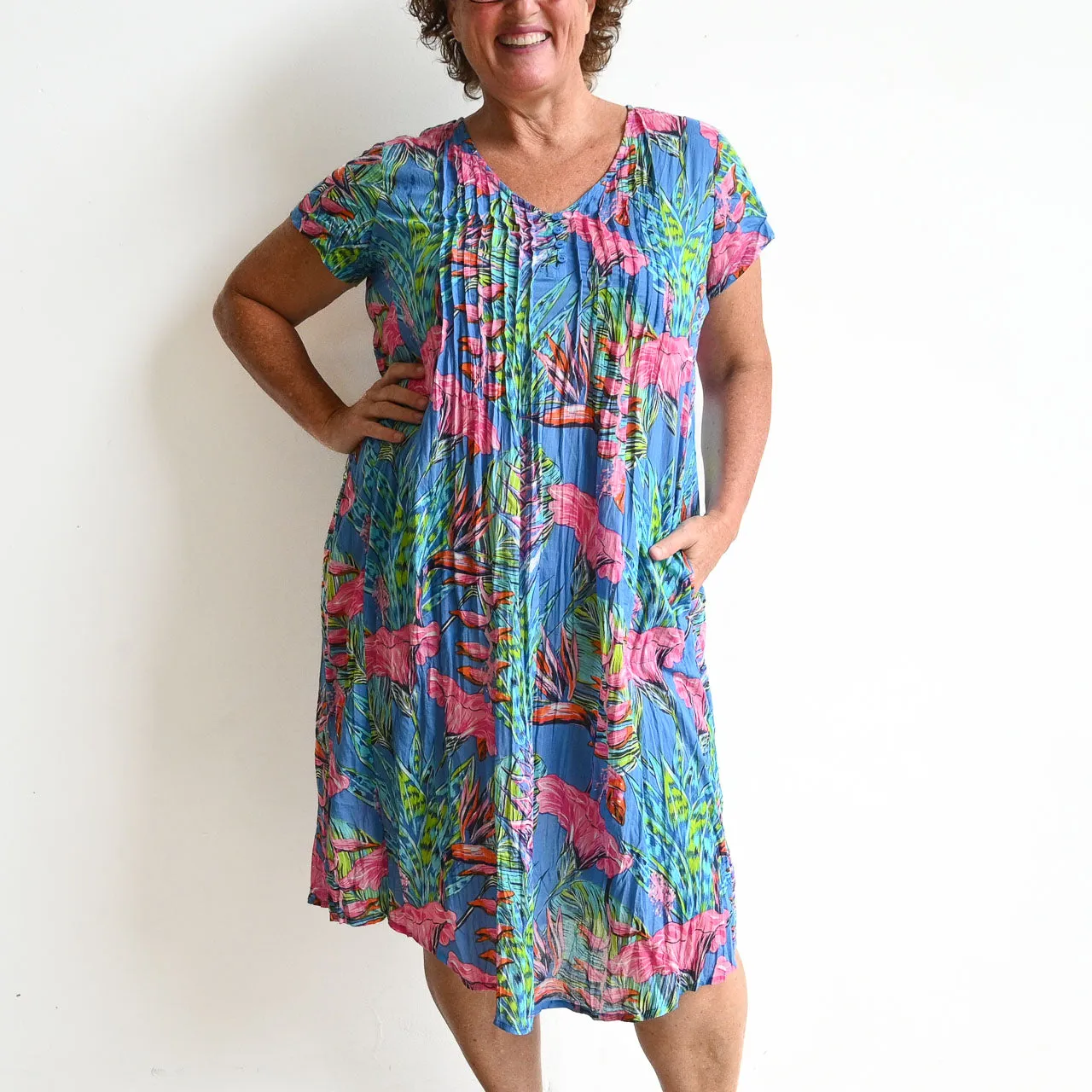 Be The Sunshine Cotton Dress - Bird of Paradise