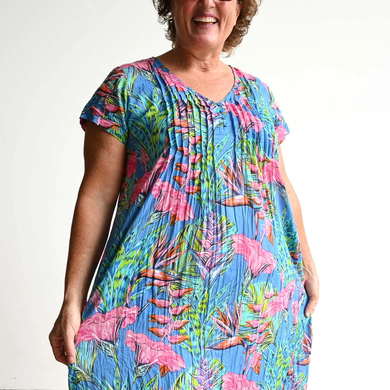 Be The Sunshine Cotton Dress - Bird of Paradise