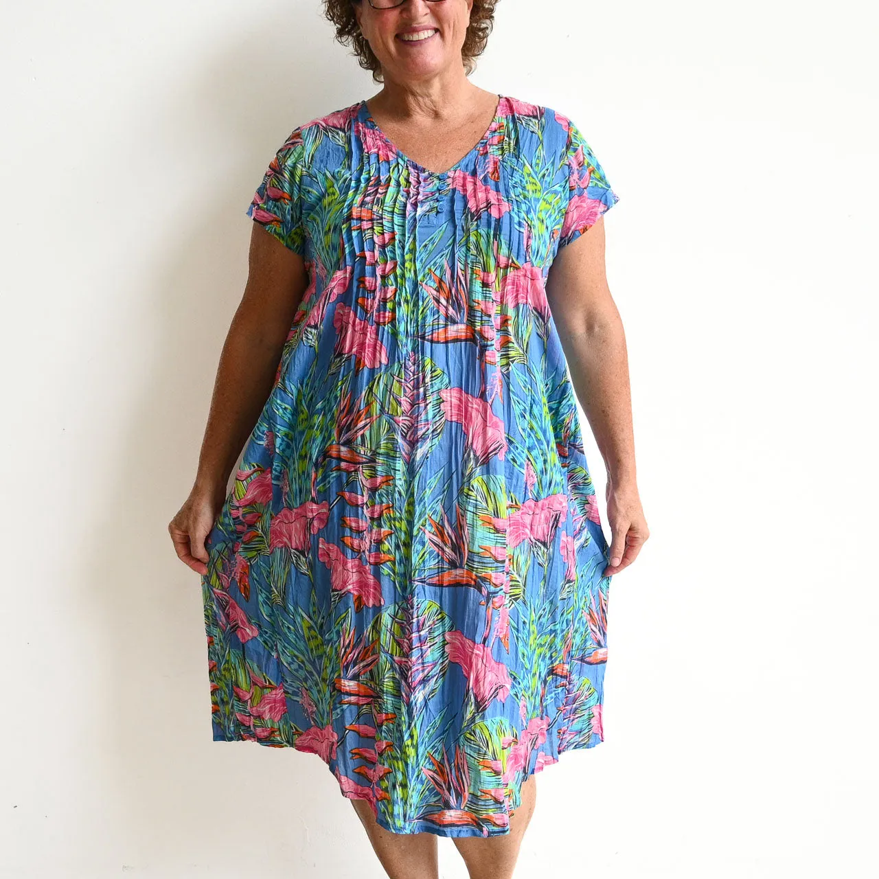 Be The Sunshine Cotton Dress - Bird of Paradise