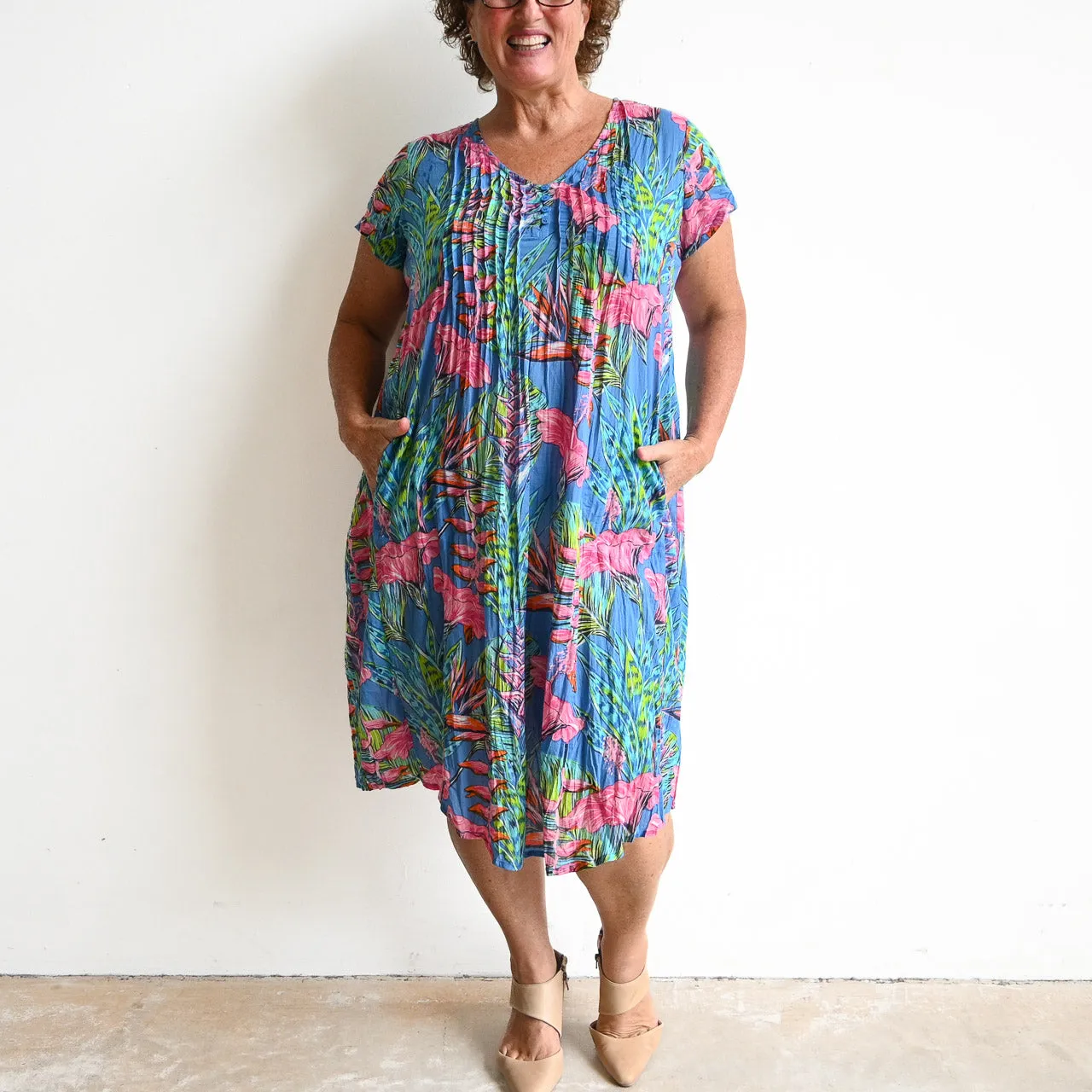 Be The Sunshine Cotton Dress - Bird of Paradise