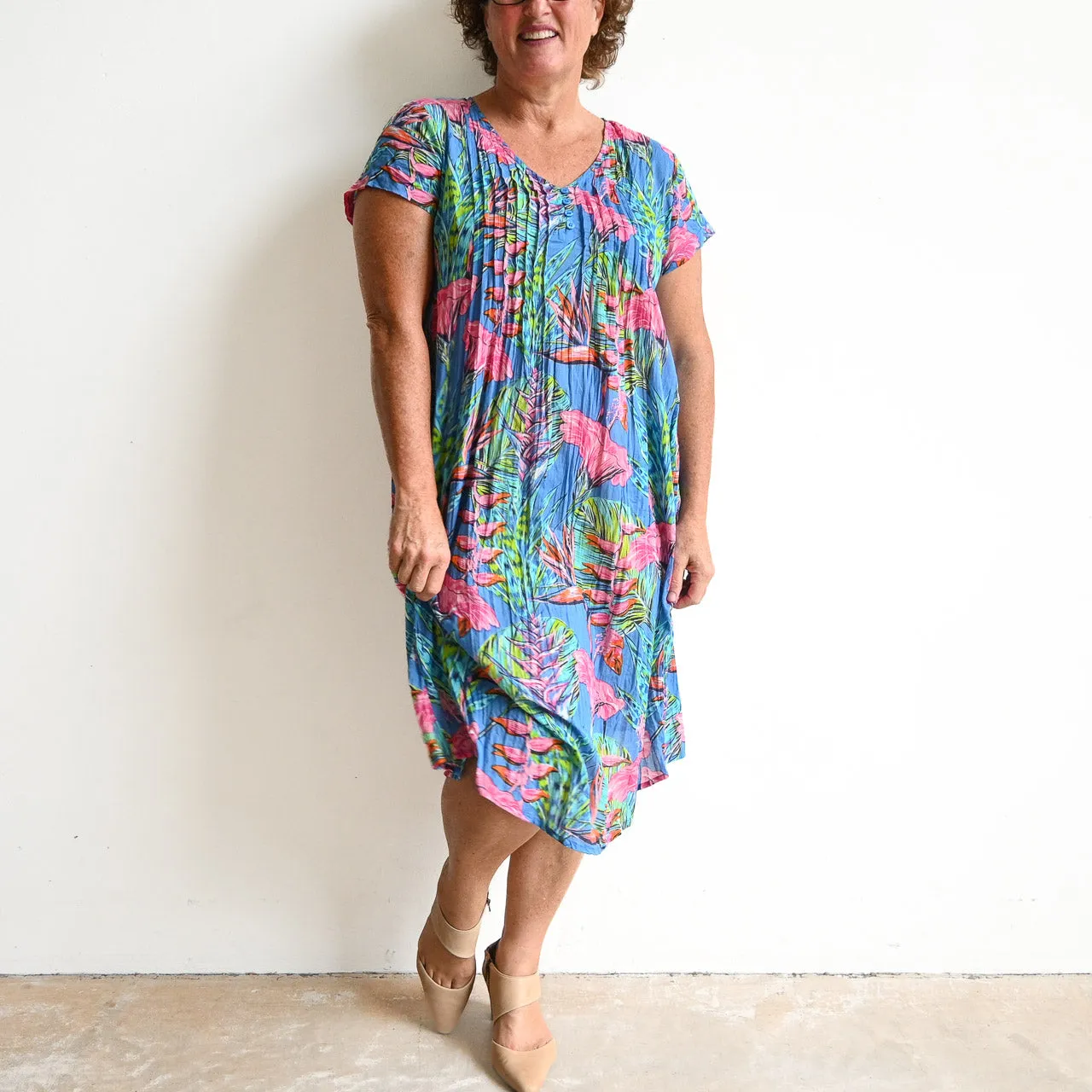 Be The Sunshine Cotton Dress - Bird of Paradise