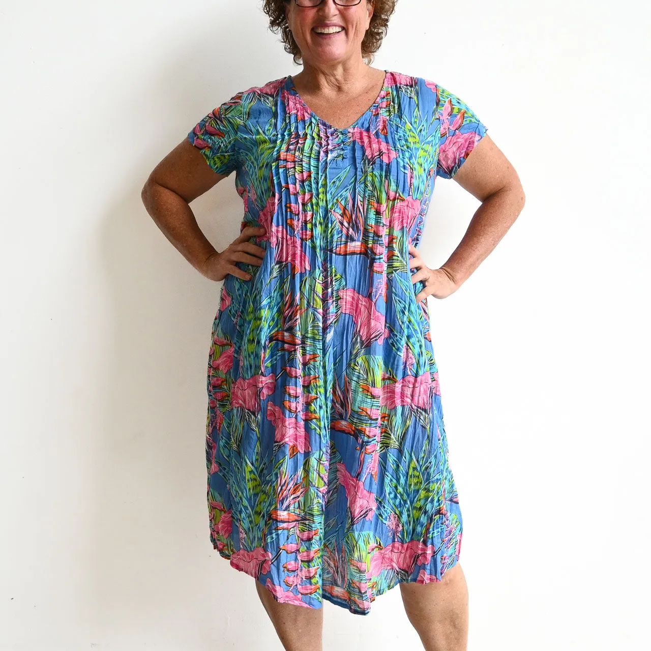 Be The Sunshine Cotton Dress - Bird of Paradise