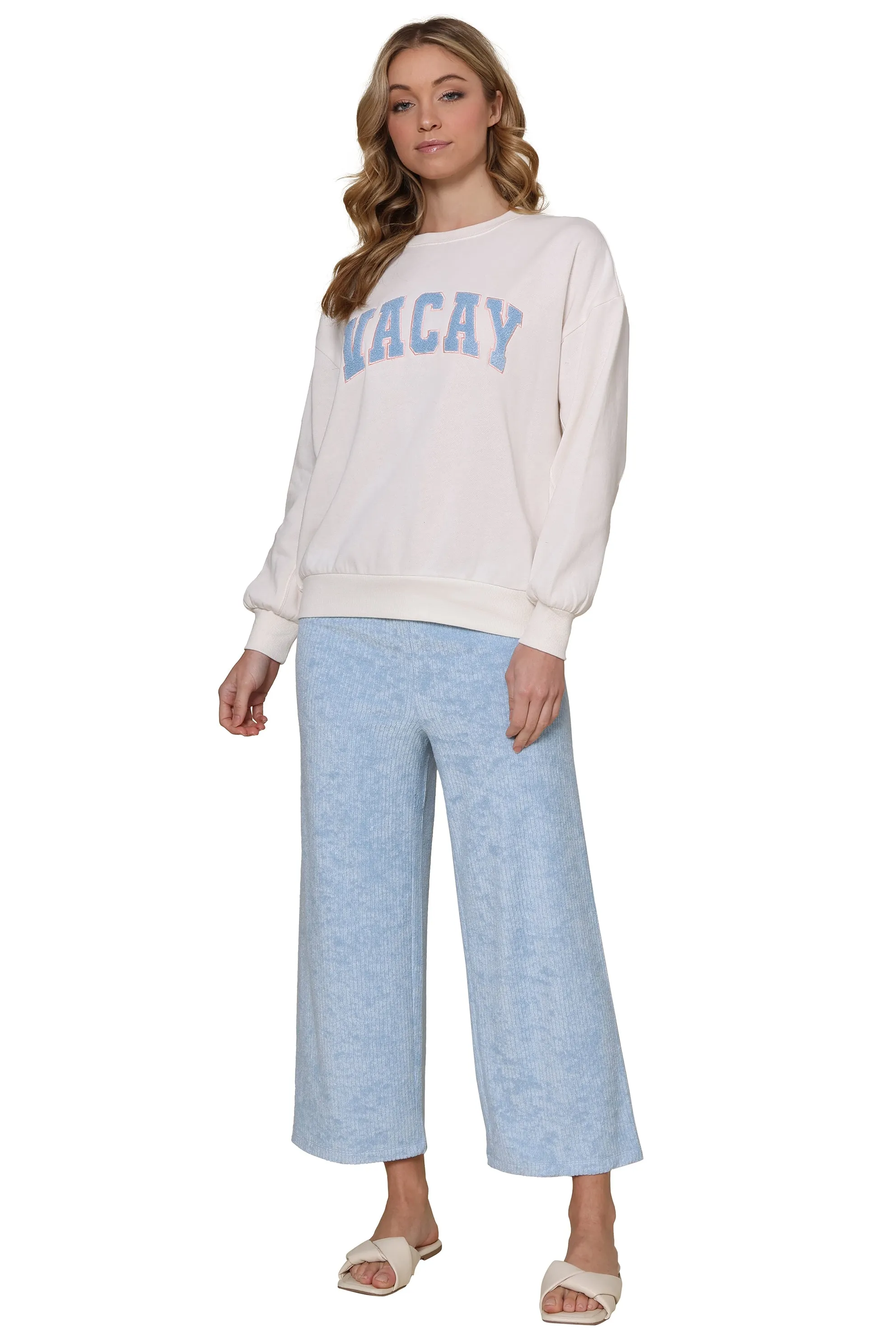 Beachy Rib Terry Pant