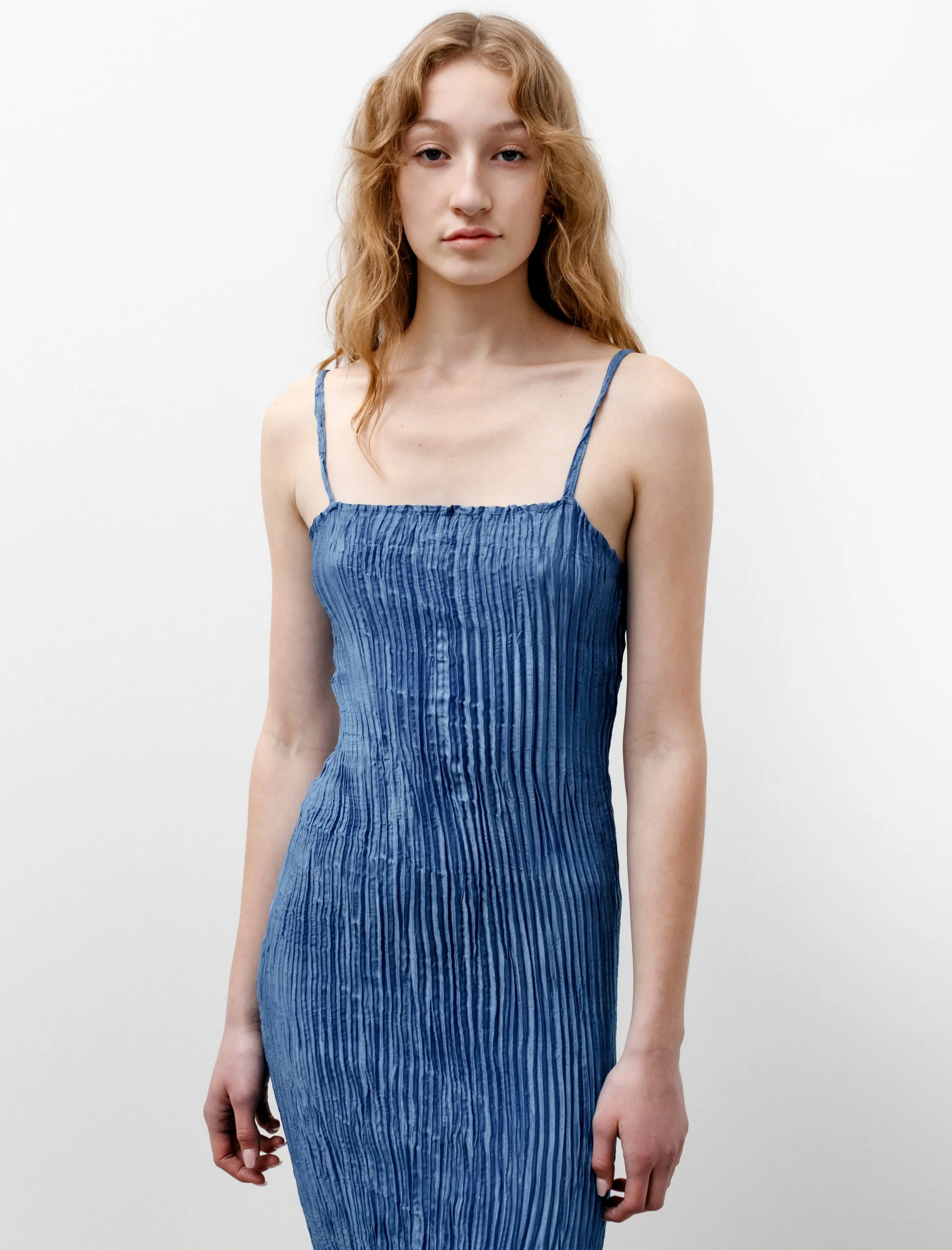 Camisole Tube Dress Long Light Indigo