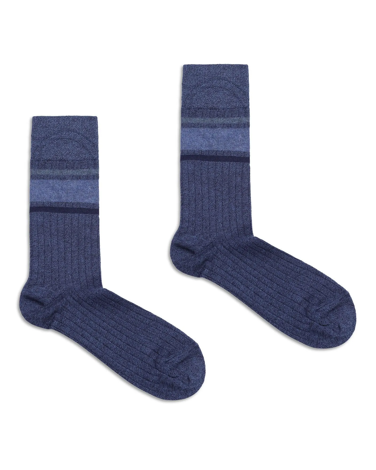 Cotton Navy Printed Socks - Promp