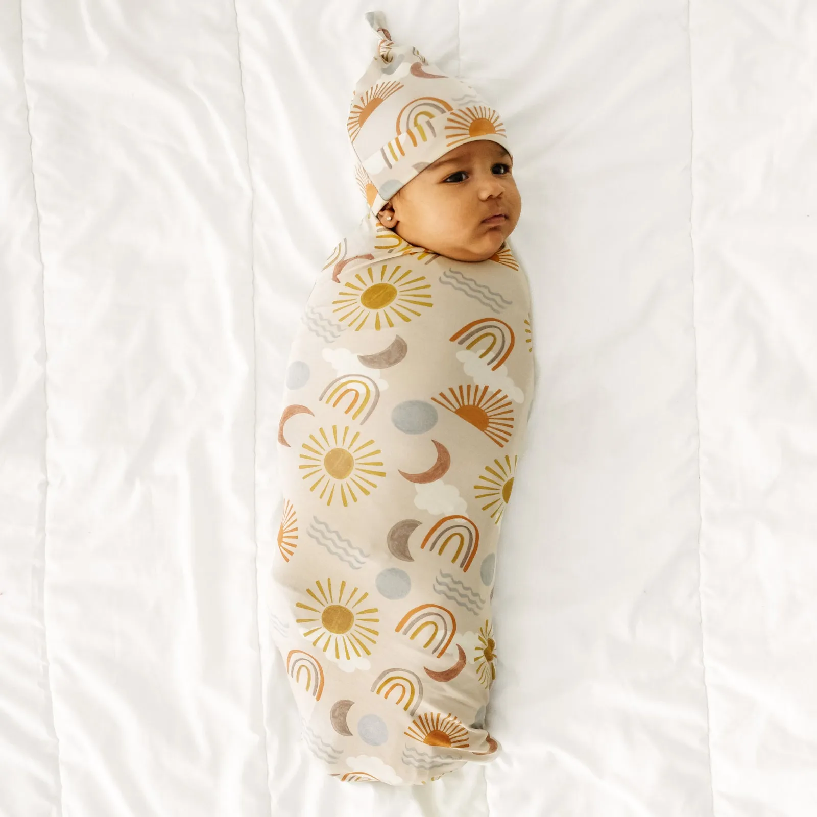 Desert Sunrise Swaddle & Hat Set