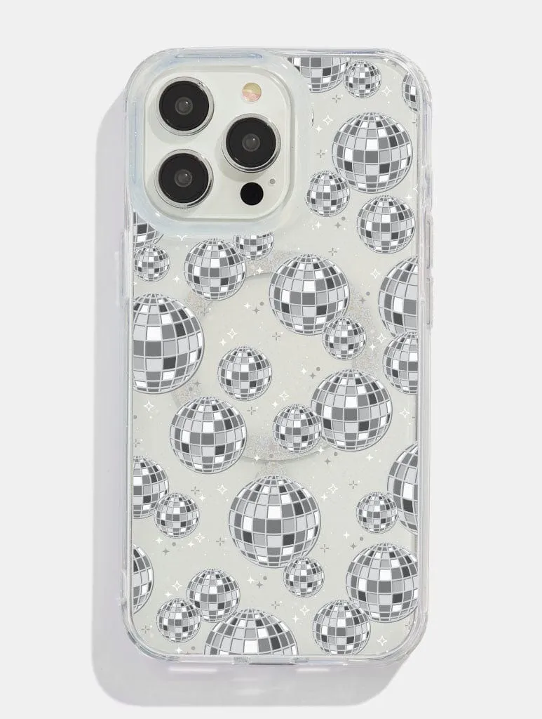 Disco Ball Repeat Glitter MagSafe iPhone Case