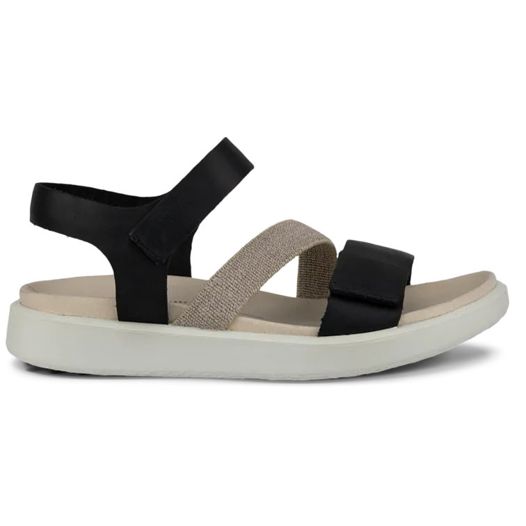 Ecco Flowt Strap Sandal - Black