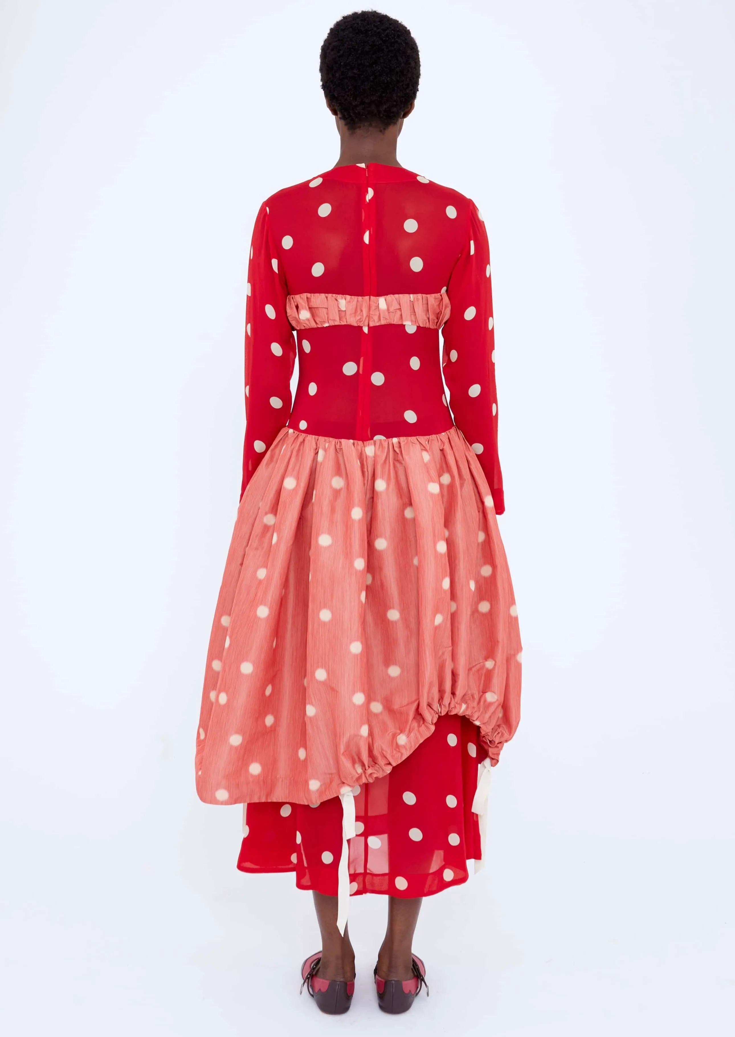 Francis Dress Red Cream