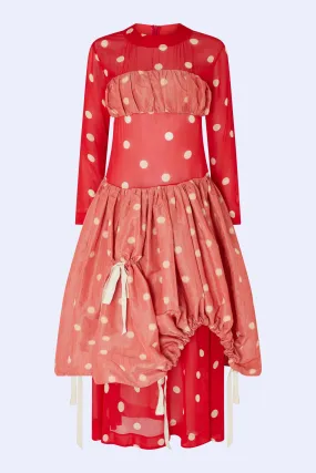 Francis Dress Red Cream