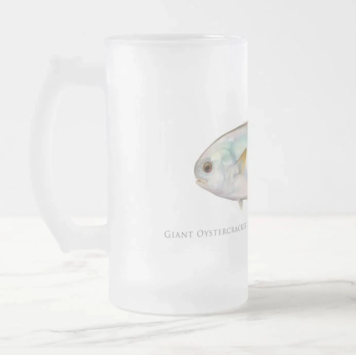 Giant Oystercracker (Permit) - Frosted Glass Stein