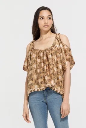 Hot and Cold Shoulder Top