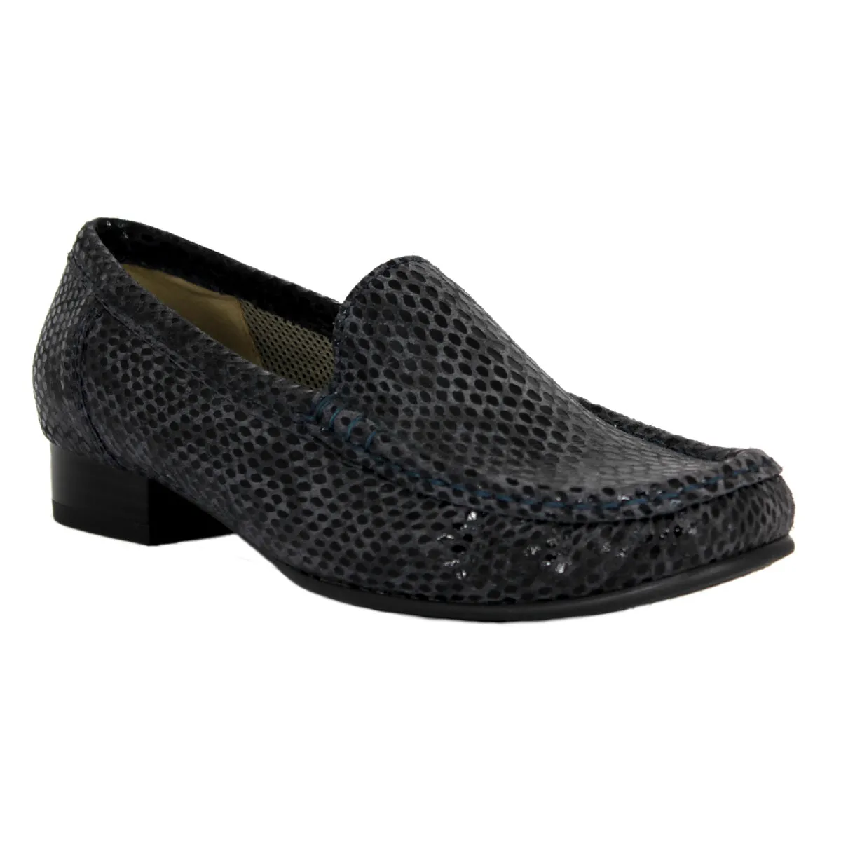 Jenny Slip On Snake Print Loafer Shoe