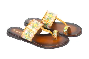 LADIES FLAT LEATHER CHAPPAL 996075