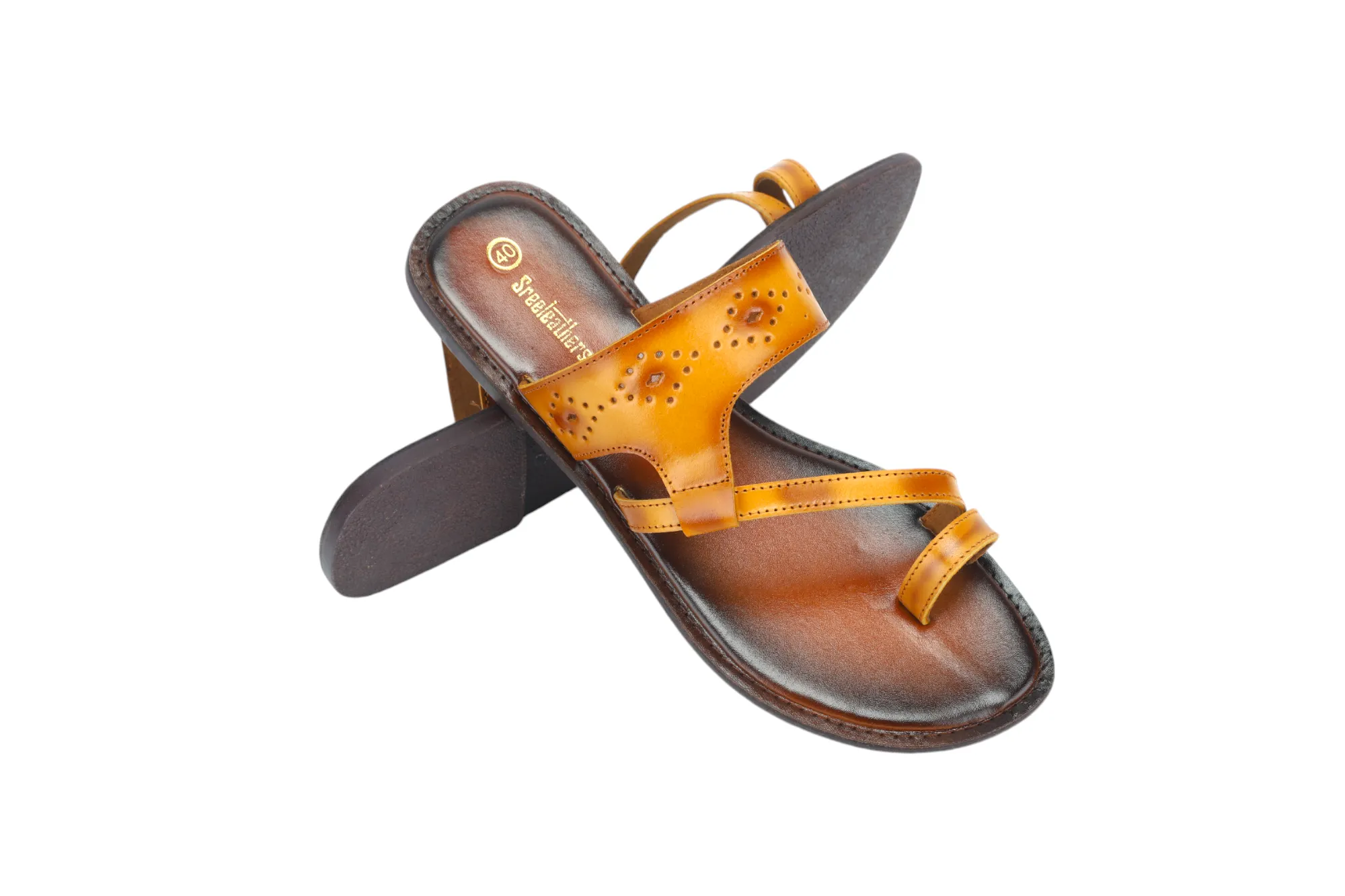 LADIES FLAT LEATHER CHAPPAL 996076