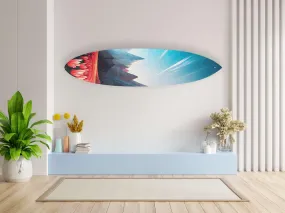 Landscape Pattern Acrylic Surfboard Wall Art