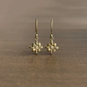 Lily Earrings with Diamonds