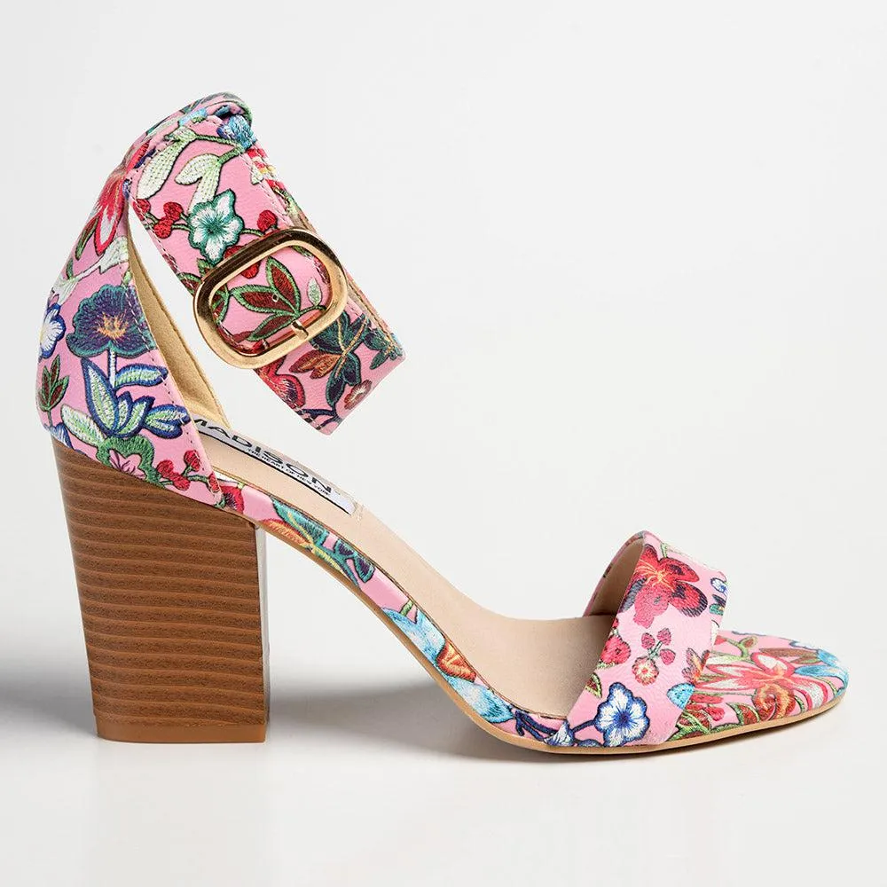 Madison Allan 3 Ankle Strap Sandal - Pink Floral