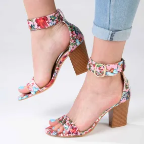 Madison Allan 3 Ankle Strap Sandal - Pink Floral