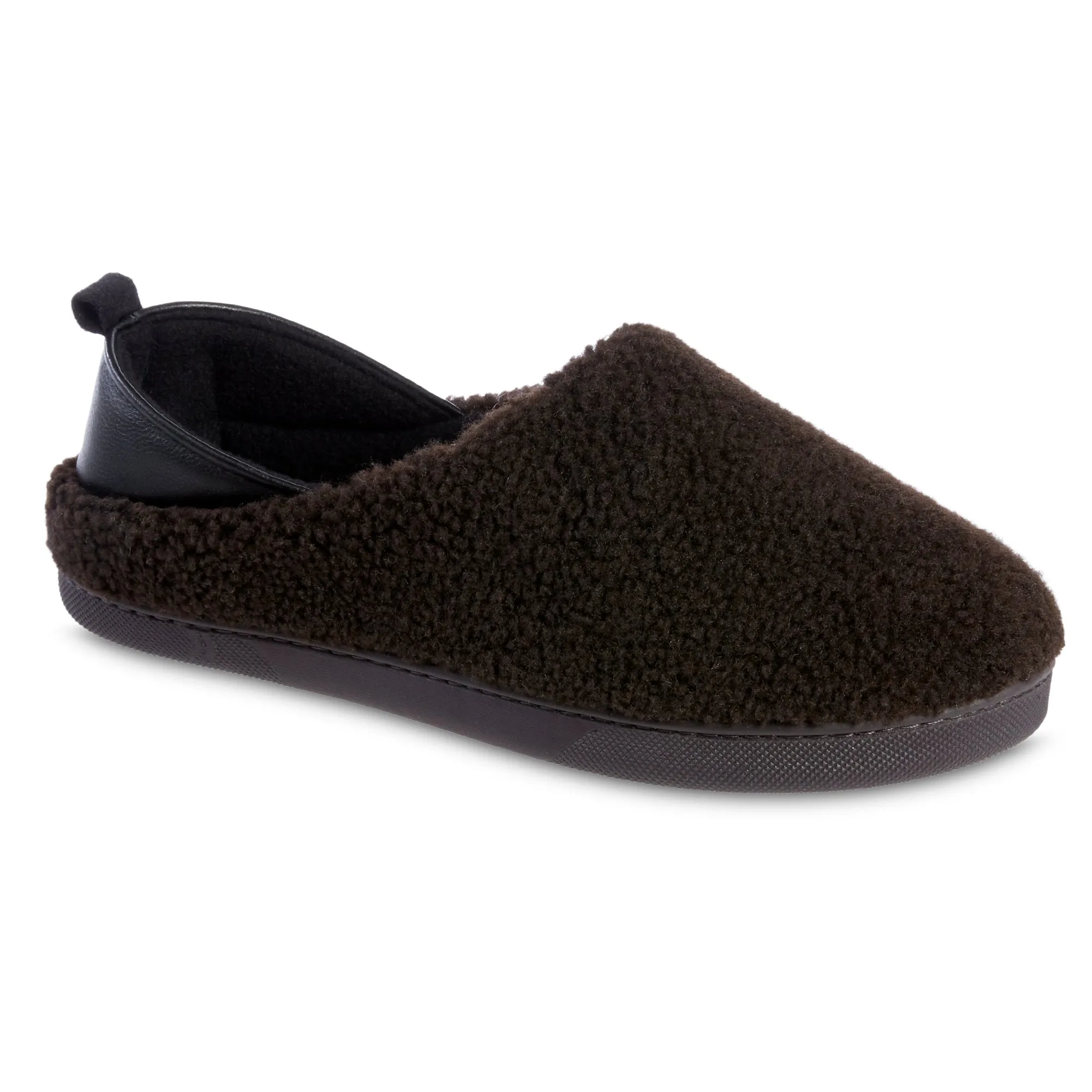 Men's Garrett Closed Back Slippers With Berber and Memory Foam