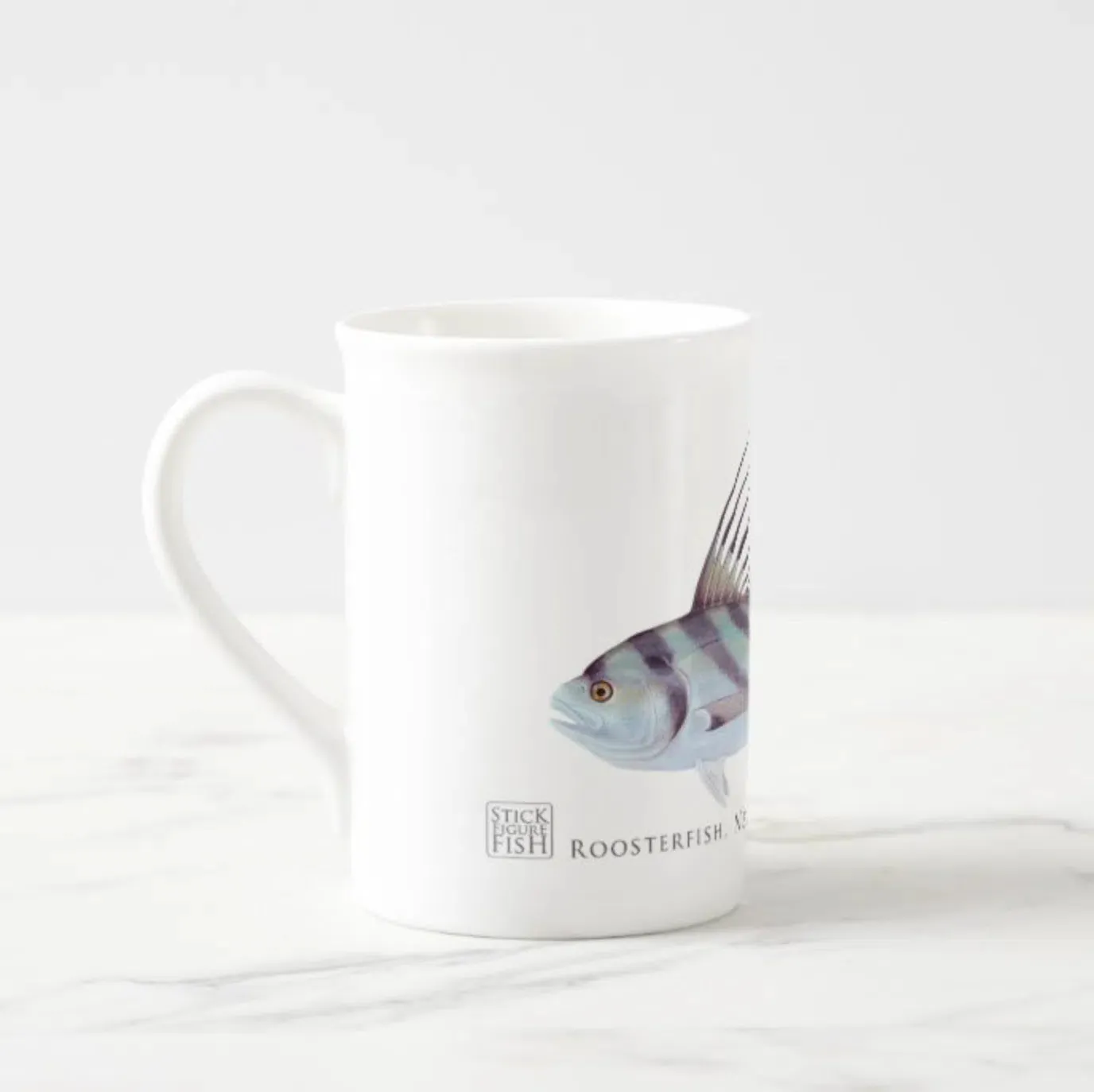 Rooster Fish - Fine Bone China Mug