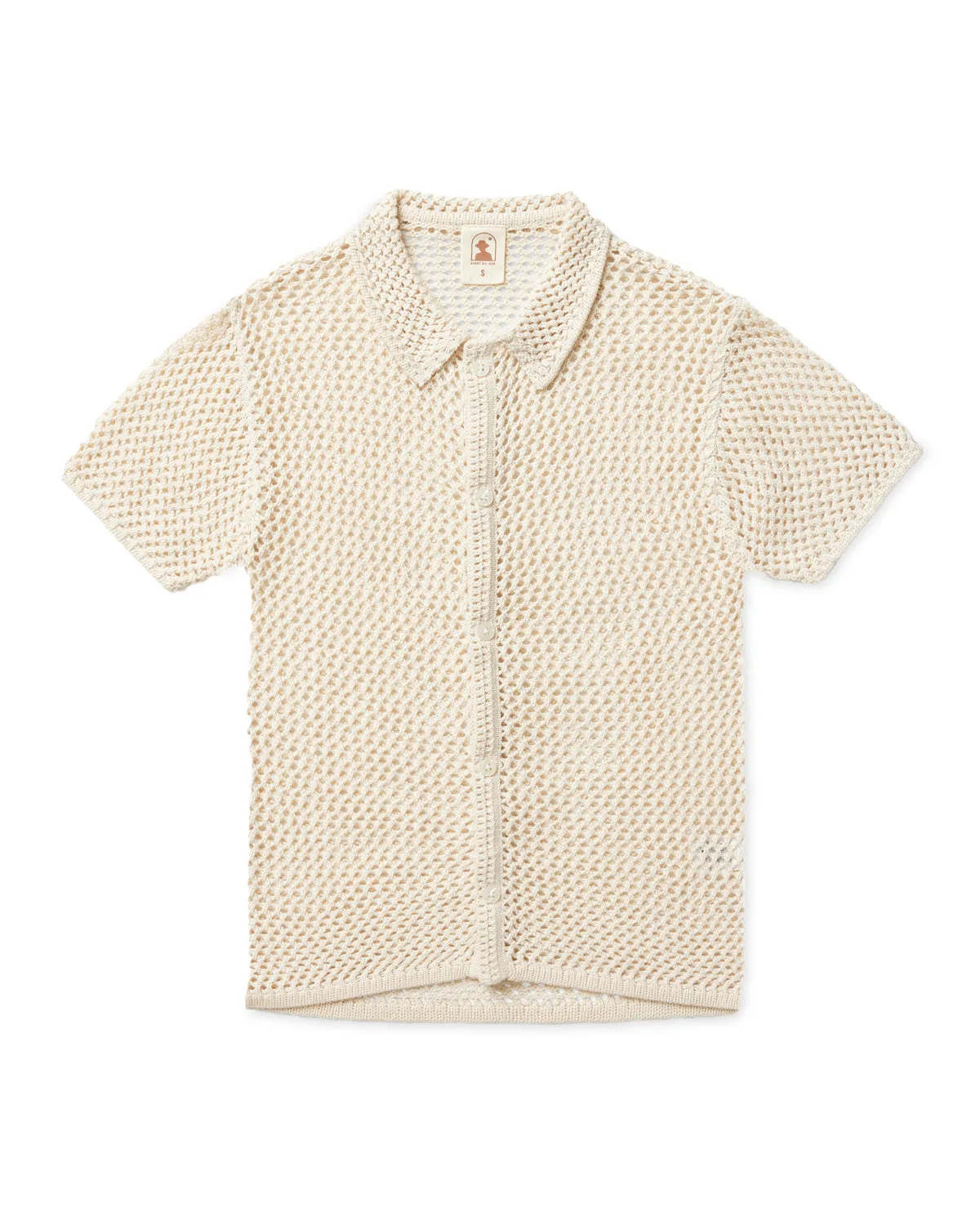 The Málaga Crochet Shirt - Vintage Ivory